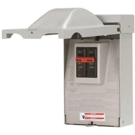 Eaton Safety Switch, Single Phase, NEMA 3R, Outdoor, Steel DPB222RP